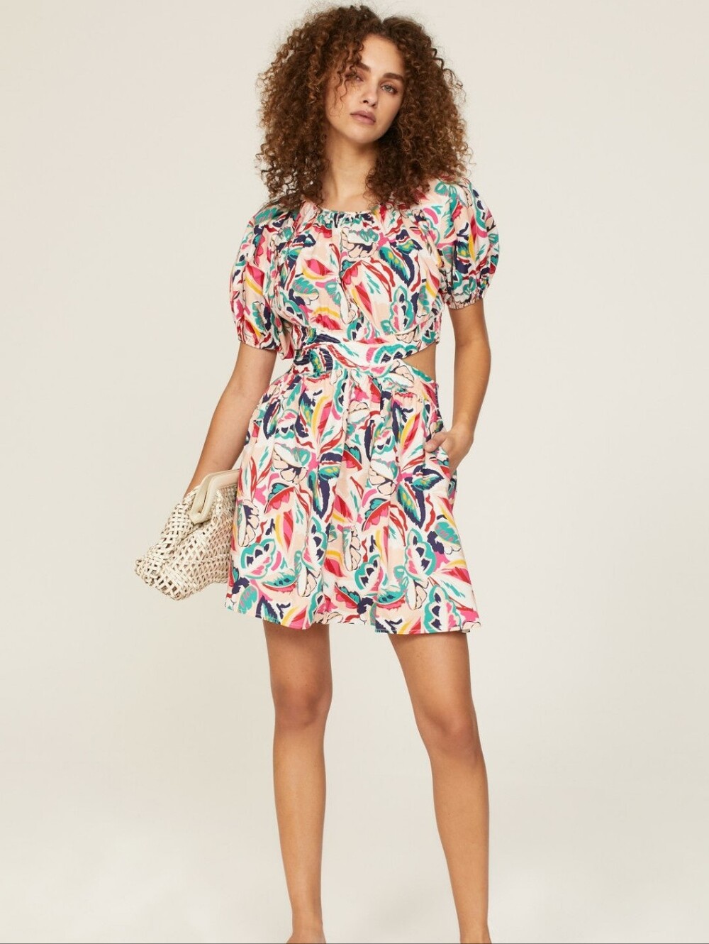 Tropical Garden Cutout Dress  